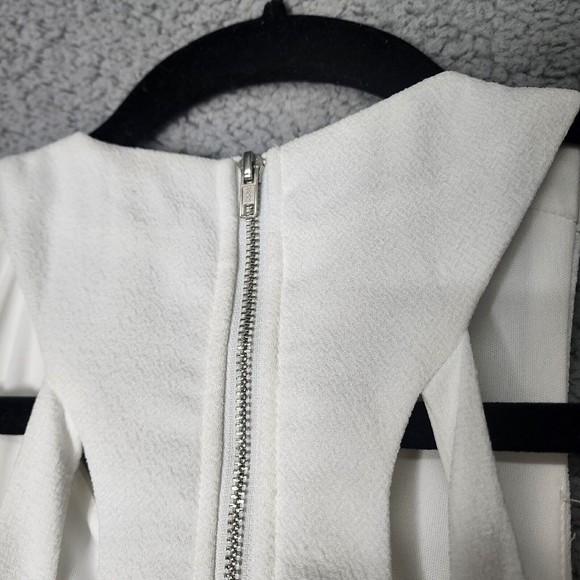 LULU'S Women's Size Small NWT Test Drive White Skater Cut-Out Strappy Dress - Picture 8 of 13
